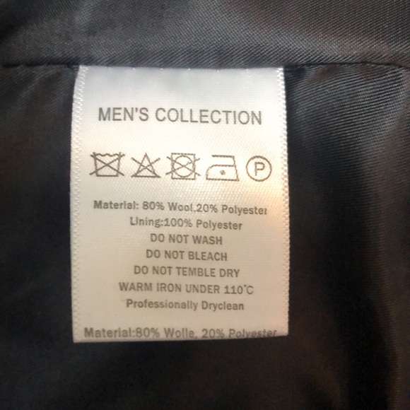 ZHPUAT Men’s wool overcoat in Gray Size Medium - Picture 9 of 9